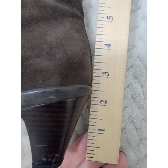 LA CANADIENNE Brown Suede Waterproof Ankle Boots Booties SIZE 8 M 22273 - Picture 16 of 16